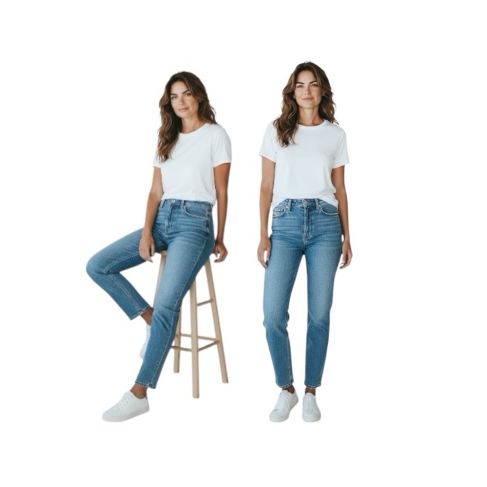 Old Navy Rockstar Super Blue Skinny High Rise Jeans